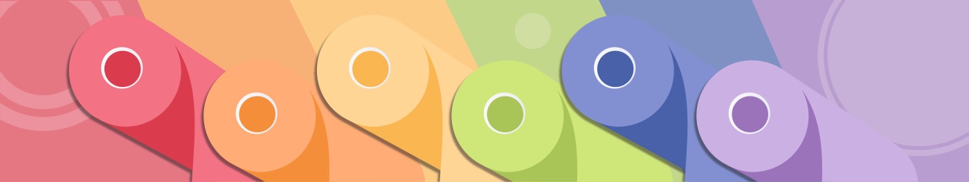 Colorful abstract swirls in vibrant rainbow hues for creative design inspiration.